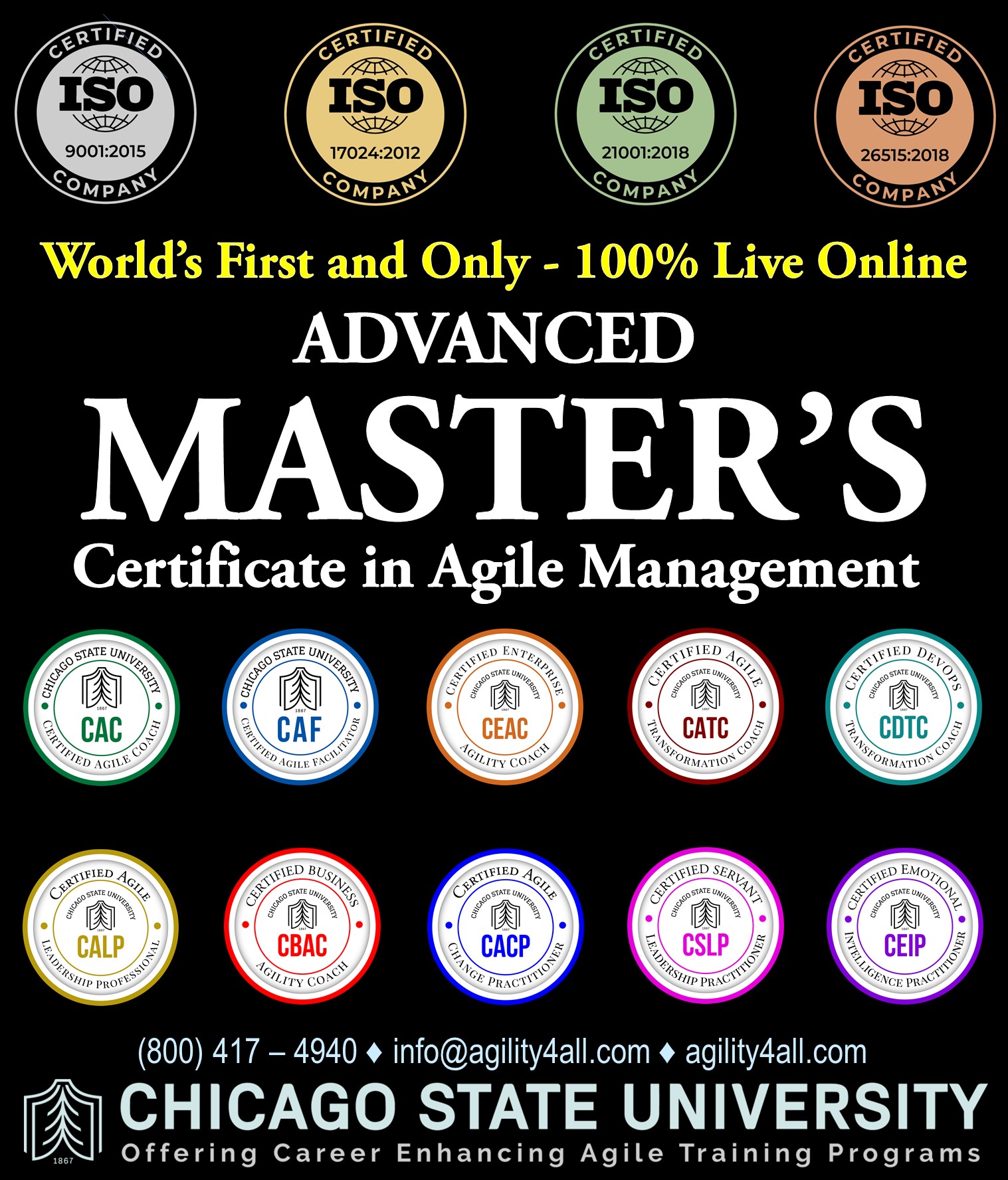 Advanced Master's Certificate in Agile Management (AMCAM)