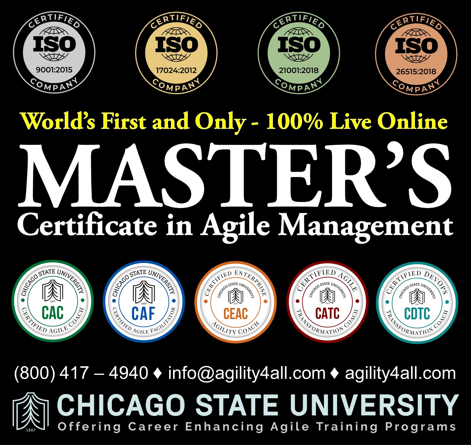 Master's Certificate in Agile Management (MCAM) 